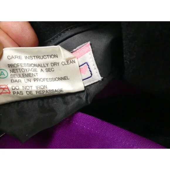 Obermeyer Womens 8 Pants VTG ITB Stretch Pant Wool Blend Ski Snow Purple
